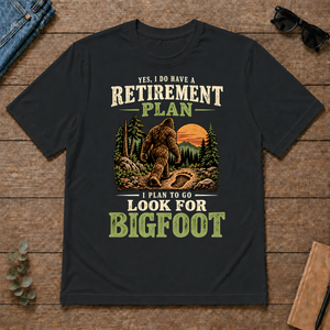 I Plan To Go Look For Bigfoot - black - TS2D-Black