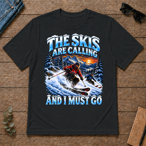 Skis Are Calling And I Must Go - black - TS2D-Black