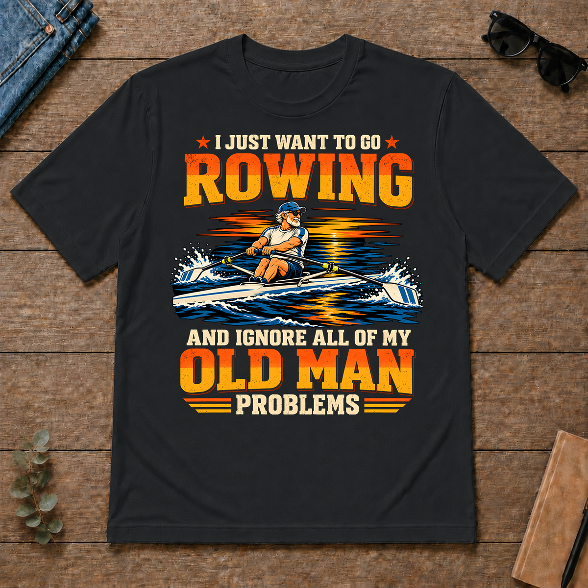 I Just Want To Go Rowing - black - TS2D-Black