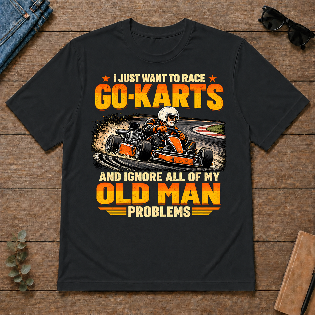 I Just Want To Race Go-Karts - black - TS2D-Black