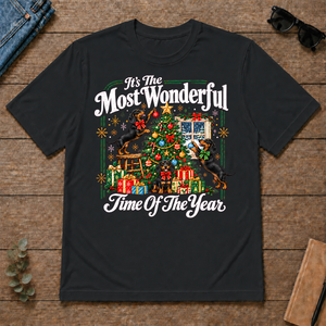 Wonderful Christmas Dachshund - black - TS2D-Black