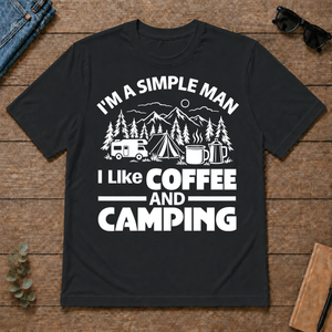 I Like Coffee And Camping - black - TS2D-Black