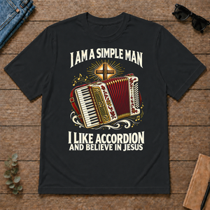 I Like Accordion & Believe In Jesus - black - TS2D-Black