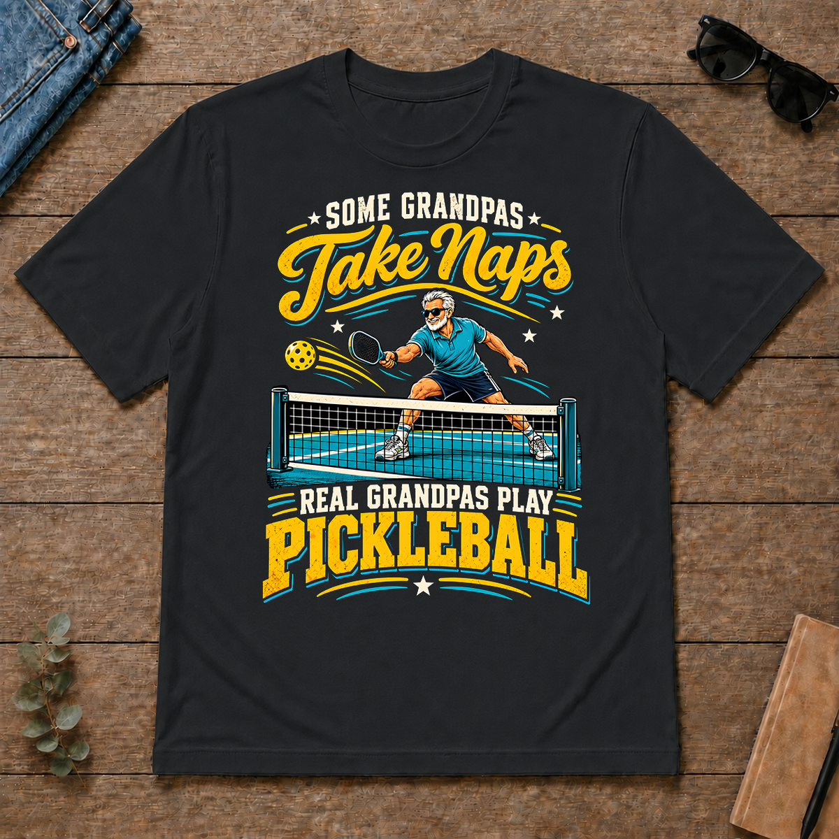 Grandpas Play Pickleball - black - TS2D-Black