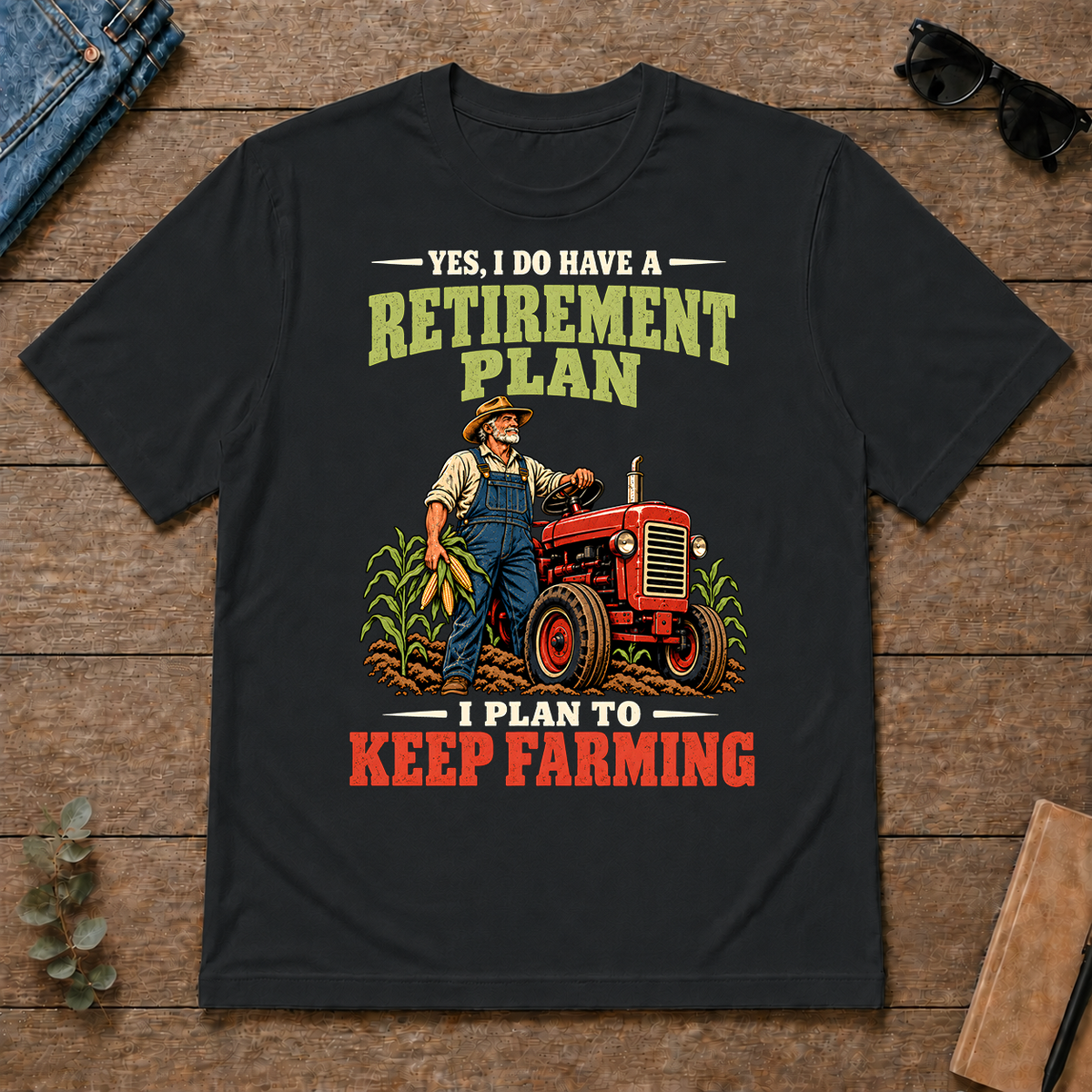 I Plan To Keep Farming - black - TS2D-Black