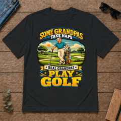 Real Grandpas Play Golf - black - TS2D-Black