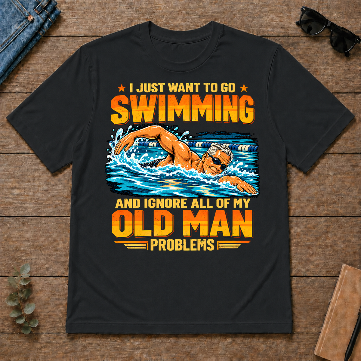 I Just Want To Go Swimming - black - TS2D-Black