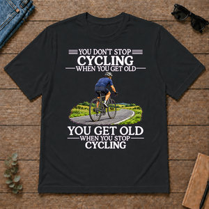 Old Man Don't Stop Cycling - black - TS2D-Black