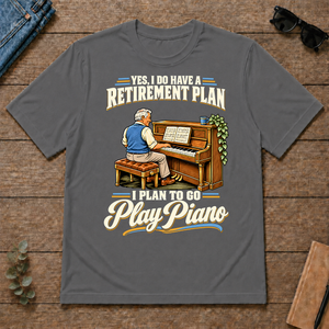 I Plan To Go Play Piano - charcoal - TS2D-Charcoal