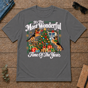 Wonderful Christmas German Shepherd - charcoal - TS2D-Charcoal