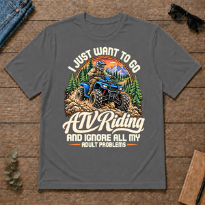 I Just Want To Go ATV Riding & Ignore All Adult Problems - charcoal - TS2D-Charcoal
