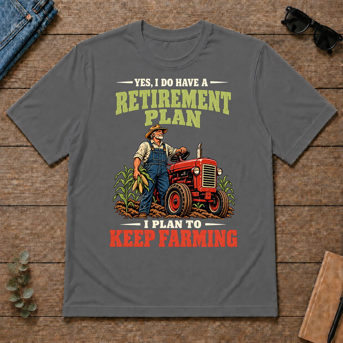 I Plan To Keep Farming - charcoal - TS2D-Charcoal