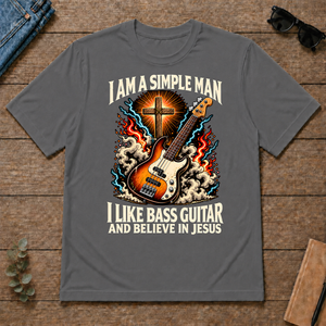 I Like Bass Guitar & Believe In Jesus - charcoal - TS2D-Charcoal