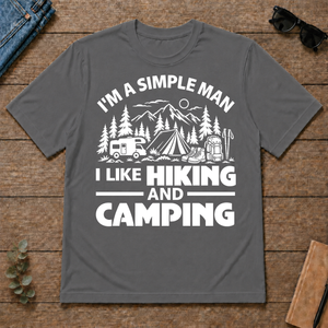 I Like Hiking And Camping - charcoal - TS2D-Charcoal