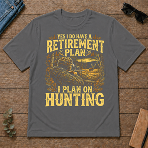 I Do Have A Retirement Plan I Plan On Hunting - charcoal - TS2D-Charcoal
