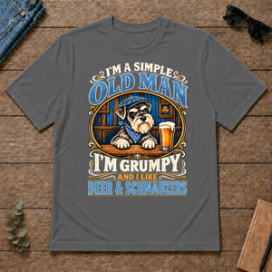 Funny I Like Beer & Schnauzers - charcoal - TS2D-Charcoal
