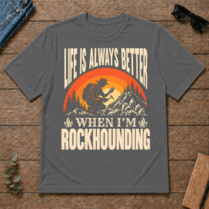 Vintage Life Is Always Better When I Am Rockhounding - charcoal - TS2D-Charcoal