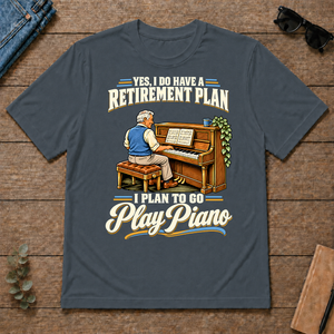 I Plan To Go Play Piano - dark-heather - TS2D-DarkHeather