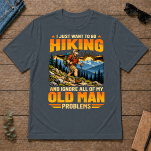 I Just Want To Go Hiking - dark-heather - TS2D-DarkHeather