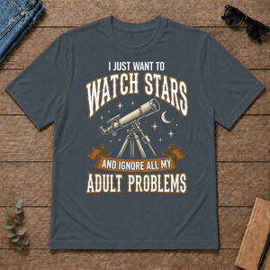 Vintage I Just Want To Watch Stars - dark-heather - TS2D-DarkHeather