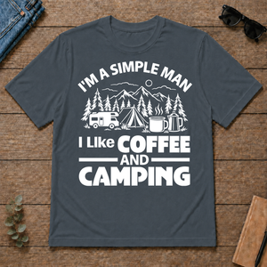 I Like Coffee And Camping - dark-heather - TS2D-DarkHeather