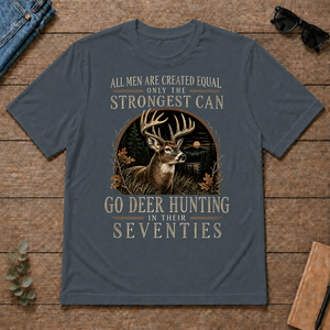 Deer Hunting Strongest Man In Seventies - dark-heather - TS2D-DarkHeather