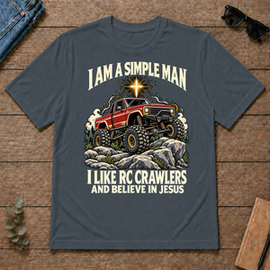 I Like RC Crawlers & Believe In Jesus - dark-heather - TS2D-DarkHeather