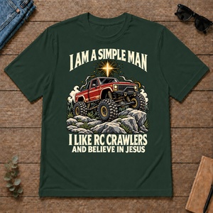 I Like RC Crawlers & Believe In Jesus - forest-green - TS2D-ForestGreen