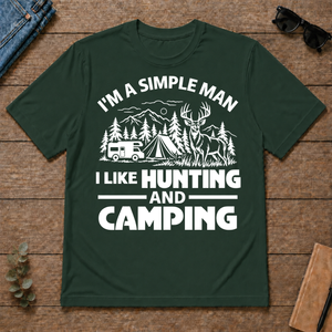I Like Hunting And Camping - forest-green - TS2D-ForestGreen