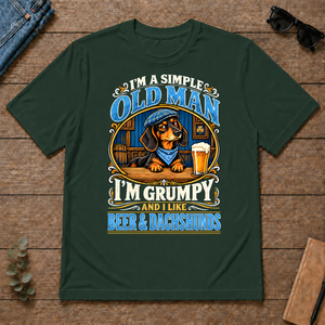 Funny I Like Beer & Dachshunds - forest-green - TS2D-ForestGreen