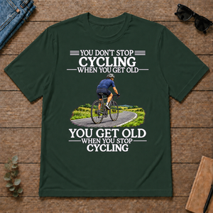 Old Man Don't Stop Cycling - forest-green - TS2D-ForestGreen
