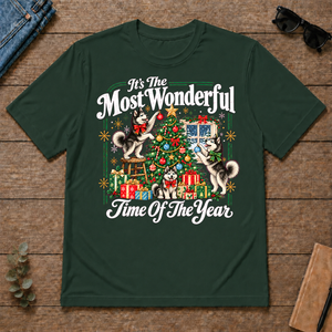 Wonderful Christmas Huskie - forest-green - TS2D-ForestGreen