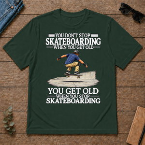 Old Man Don't Stop Skateboarding - forest-green - TS2D-ForestGreen