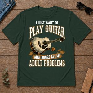Vintage I Just Want To Play Guitar - forest-green - TS2D-ForestGreen