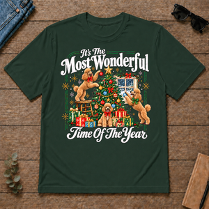Wonderful Christmas Poodle - forest-green - TS2D-ForestGreen