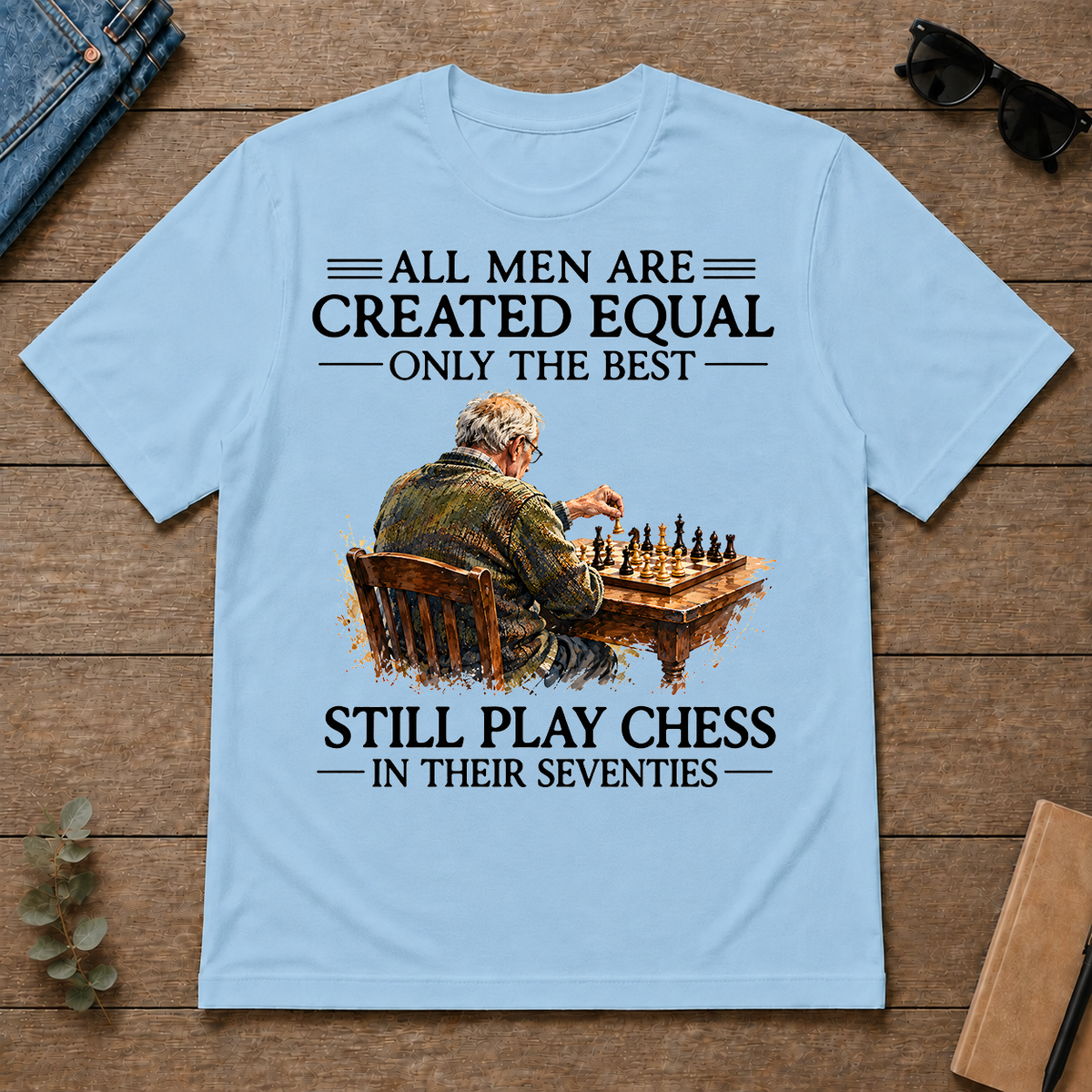 Still Play Chess In 70s - light-blue - TS2D-LightBlue