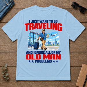 I Just Want To Go Traveling - light-blue - TS2D-LightBlue