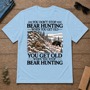 Don't Stop Black Bear Hunting Snow - light-blue - TS2D-LightBlue