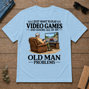 I Just Want To Play Video Games - light-blue - TS2D-LightBlue