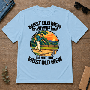 Horseshoe Pitching Most Old Men Would Have Given Up By Now - light-blue - TS2D-LightBlue