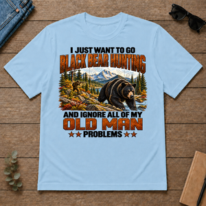 I Just Want To Black Bear Hunting - light-blue - TS2D-LightBlue