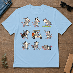 Funny Opossum Golf - light-blue - TS2D-LightBlue