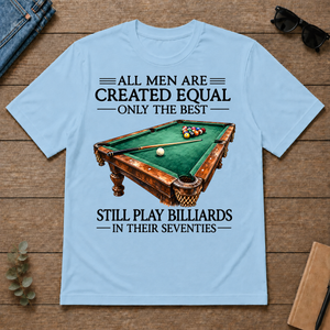 Still Play Billiards In 70s - light-blue - TS2D-LightBlue