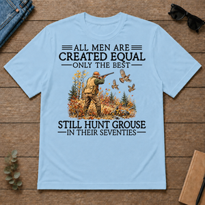 All Men Are Created Equal Grouse Hunting 70s - light-blue - TS2D-LightBlue