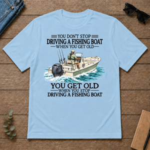 Don't Stop Driving Fishing Boat - light-blue - TS2D-LightBlue
