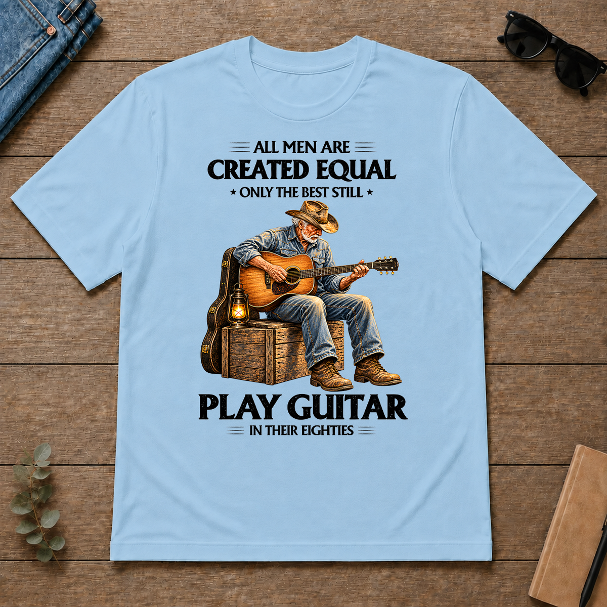 Best Guitar Players in Their Eighties - light-blue - TS2D-LightBlue