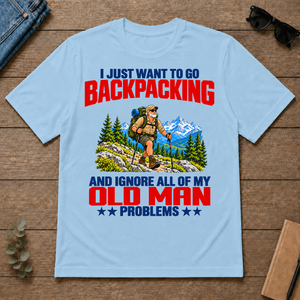 I Just Want To Go Backpacking - light-blue - TS2D-LightBlue