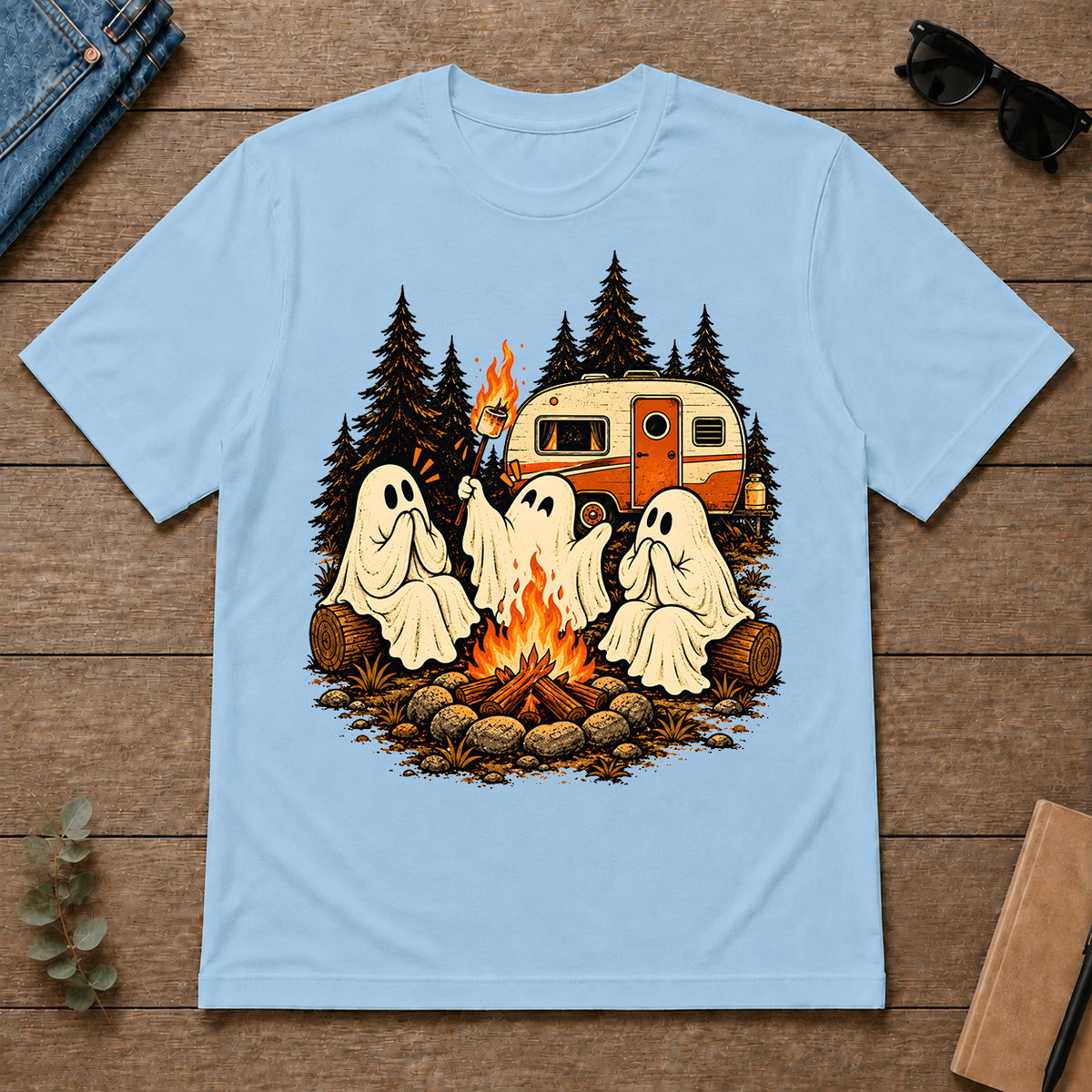 Campfire Marshmallow Mayhem - light-blue - TS2D-LightBlue