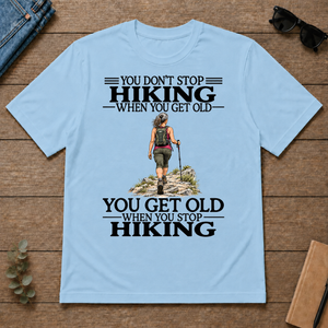 Don't Stop Hiking - light-blue - TS2D-LightBlue