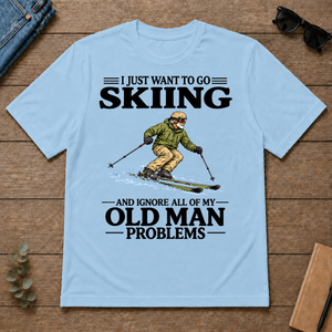 I Just Want To Go Skiing - light-blue - TS2D-LightBlue
